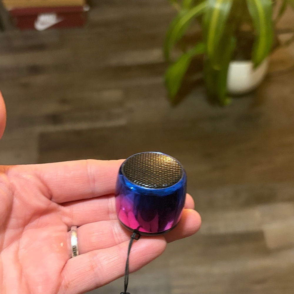 Blue and Pink Mini Speaker